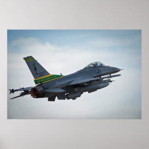 F-16 Strijd tegen valkbetonVliegtuig Poster