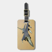 F-16 Strijd tegen valkblok 40 vliegtuig Bagagelabel (Voorkant verticaal)