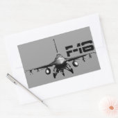 F-16 Strijd tegen valkloofschroeven Rechthoekige Sticker (Envelop)