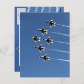 F-16 Thunderbird Delta Formation Briefkaart (Voorkant / Achterkant)