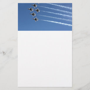F-16 Thunderbird Delta Formation Briefpapier