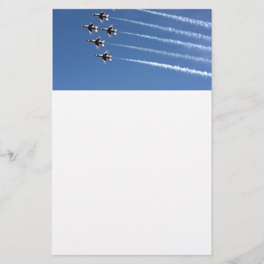 F-16 Thunderbird Delta Formation Briefpapier (Voorkant)