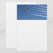 F-16 Thunderbird Delta Formation Briefpapier (Voorkant / Achterkant)