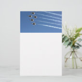 F-16 Thunderbird Delta Formation Briefpapier (Staand voorkant)