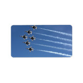 F-16 Thunderbird Delta Formation Etiket (Voorkant)