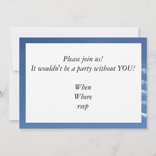 F-16 Thunderbird Delta Formation Kaart (Achterkant)