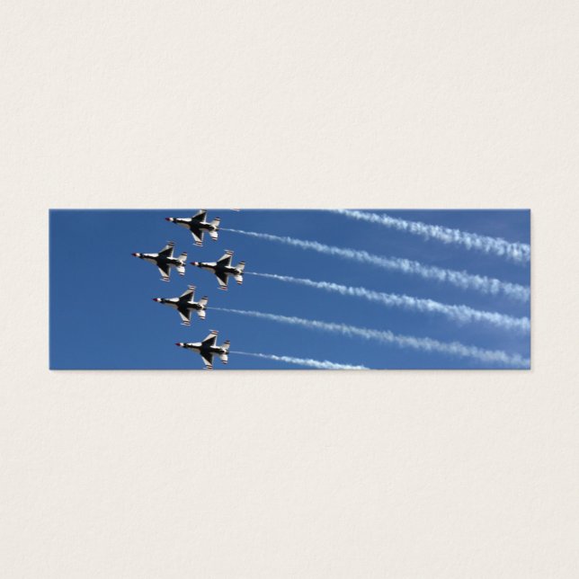 F-16 Thunderbird Delta Formation Mini Visitekaartjes (Voorkant)