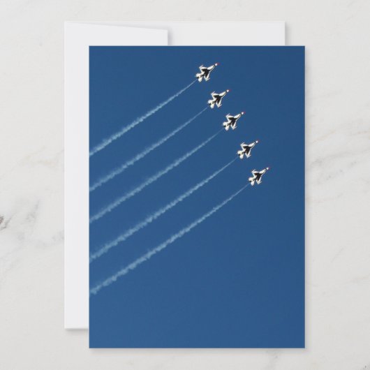 F-16 Thunderbird Five Formation Kaart (Voorkant)