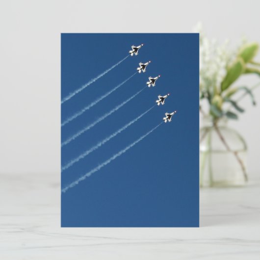 F-16 Thunderbird Five Formation Kaart (Staand voorkant)