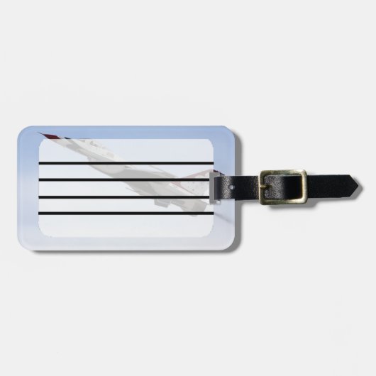 F-16 Thunderbird in flight Bagagelabel (Voorkant horizontaal)