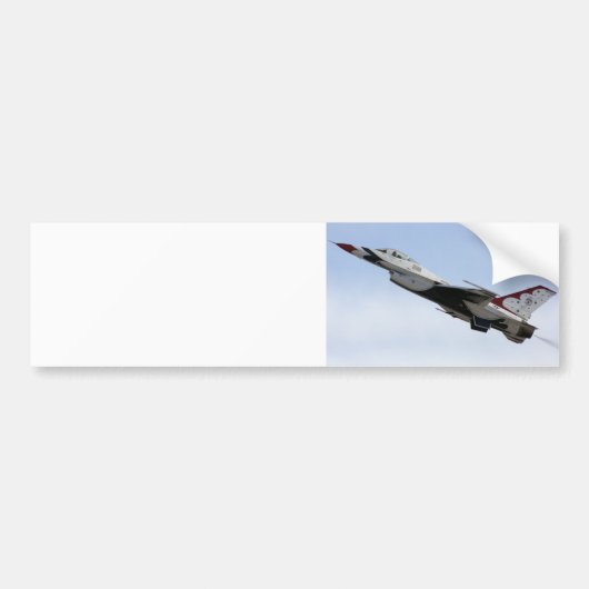 F-16 Thunderbird in flight Bumpersticker (Voorkant)