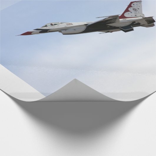 F-16 Thunderbird in flight Cadeaupapier (Hoek)