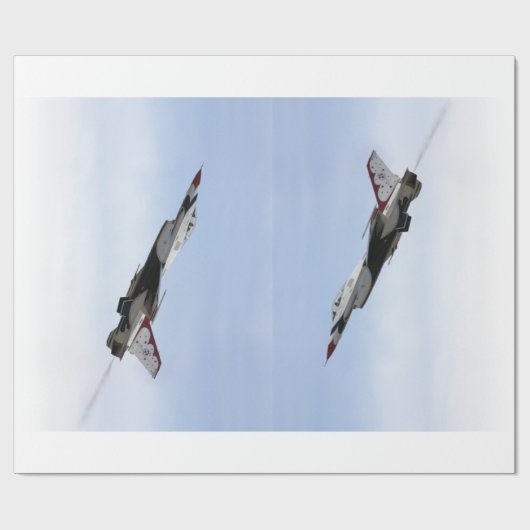 F-16 Thunderbird in flight Cadeaupapier (Vlak)