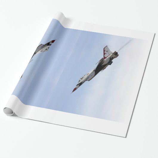F-16 Thunderbird in flight Cadeaupapier (Uitgerold)