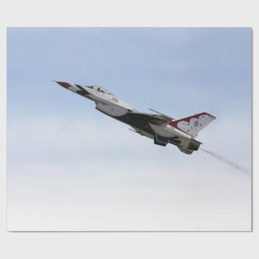 F-16 Thunderbird in flight Cadeaupapier (Vlak)