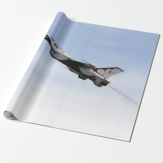 F-16 Thunderbird in flight Cadeaupapier (Uitgerold)