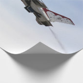 F-16 Thunderbird in flight Cadeaupapier (Hoek)