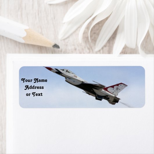 F-16 Thunderbird in flight Etiket (Insitu)