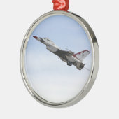 F-16 Thunderbird in flight Keramisch Ornament (Links)