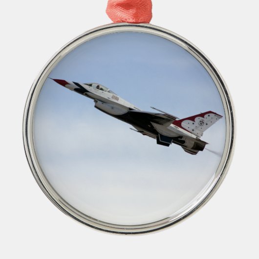 F-16 Thunderbird in flight Keramisch Ornament (Voorkant)
