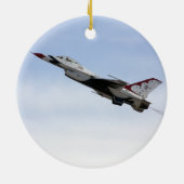 F-16 Thunderbird in flight Keramisch Ornament (Achterkant)