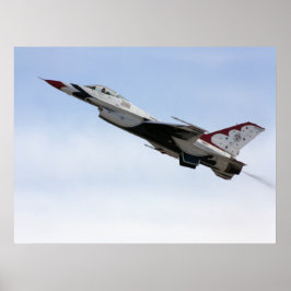 F-16 Thunderbird in flight Poster