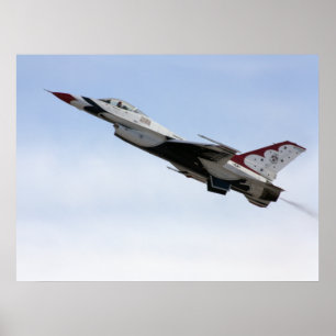 F-16 Thunderbird in flight Poster
