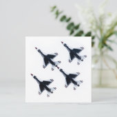 F-16 Thunderbird - Vier in formatie Kaart (Staand voorkant)