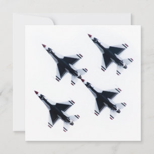 F-16 Thunderbird - Vier in formatie Kaart