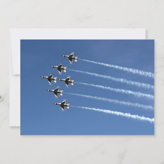 F-16 Thunderbirds Deltaformatie Kaart (Voorkant)