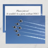 F-16 Thunderbirds Deltaformatie Kaart (Voorkant / Achterkant)