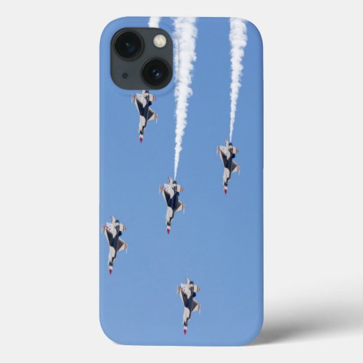 F-16 Thunderbirds vliegen in de vijfkaartenformati Case-Mate iPhone Case (Achterkant)
