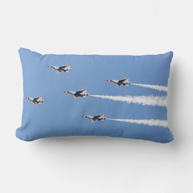F-16 Thunderbirds vliegen in de vijfkaartformatie Kussen (Voorkant)