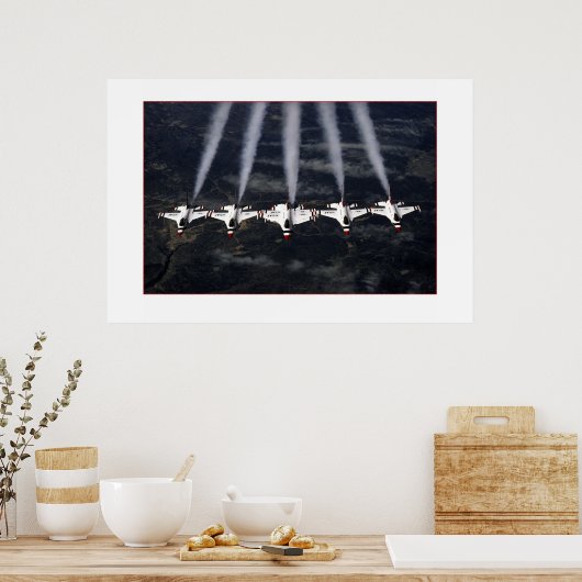 F-16 Thundervogels Poster (Keuken)