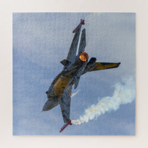 F-16 Tijgerdraaien en branden Legpuzzel