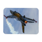 F-16 Tijgerdraaisel en -brandwonden Magneet (Horizontaal)