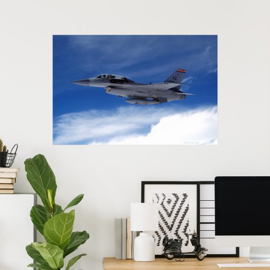 F-16 Twee zitplaatsen Poster (Thuiskantoor)