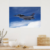 F-16 Twee zitplaatsen Poster (Keuken)