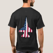 F-16 USA Silhouet T-shirt (Achterkant)