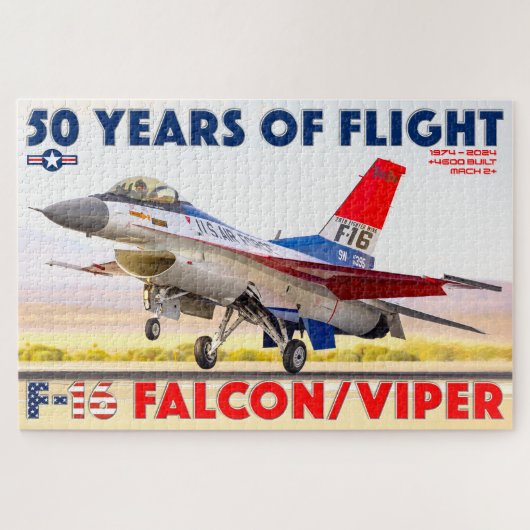 F-16 VALK/VIPER - 50 JAAR! (20x30 INCH) Legpuzzel (Horizontaal)