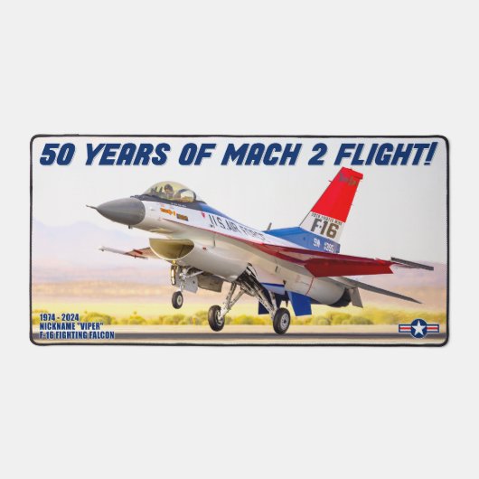 F-16 VECHTVALK - 50 JAAR! BUREAUMAT (Voorkant)