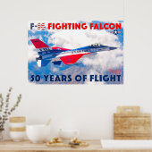 F-16 VECHTVALK - 50 JAAR! POSTER (Keuken)
