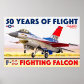 F-16 VECHTVALK - 50 JAAR! POSTER (Voorkant)