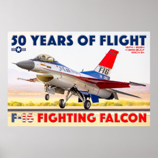 F-16 VECHTVALK - 50 JAAR! POSTER