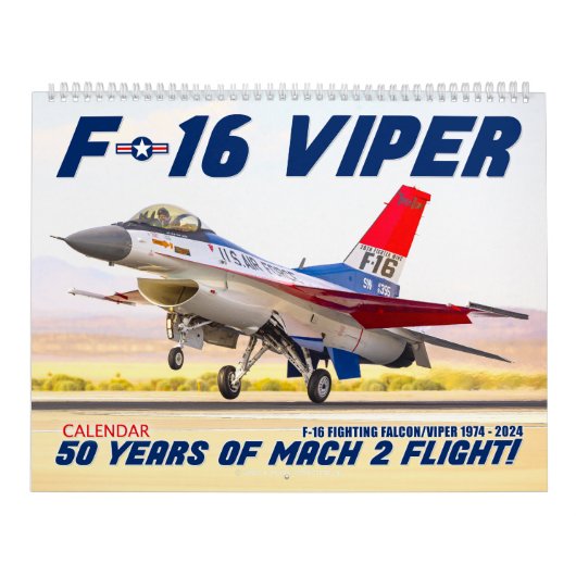 F-16 VIPER - 50 JAAR MACH 2 VLUCHT! KALENDER (Hoes)