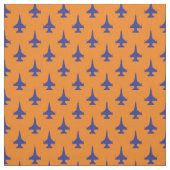 F-16 Viper Fighter Jet Pattern Blue Stof (Swatch)