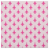 F-16 Viper Fighter Jet Pattern Fuchsia Stof (Swatch)