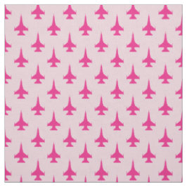 F-16 Viper Fighter Jet Pattern Fuchsia Stof