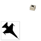 F-16 Viper Fighter Jet Silhouet Houten Stempel (Gestempeld)