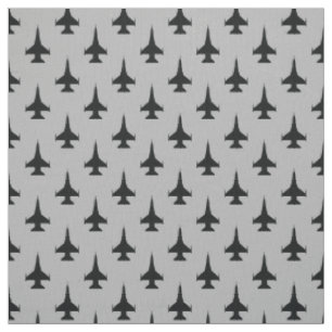 F-16 Viper Fighter Jet Zwart op Grijs Stof